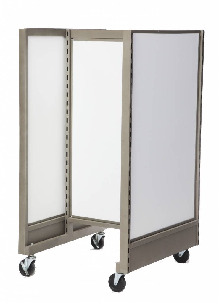 Unité de bout pour gondole - Gondole HD encoches 1" - 2"cc - Mobico Canada