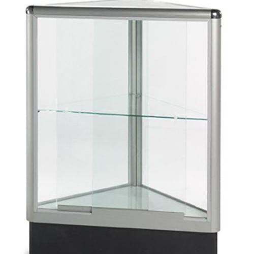 Comptoir vitré en coin aluminium - Comptoirs Vitrés - Mobico Canada