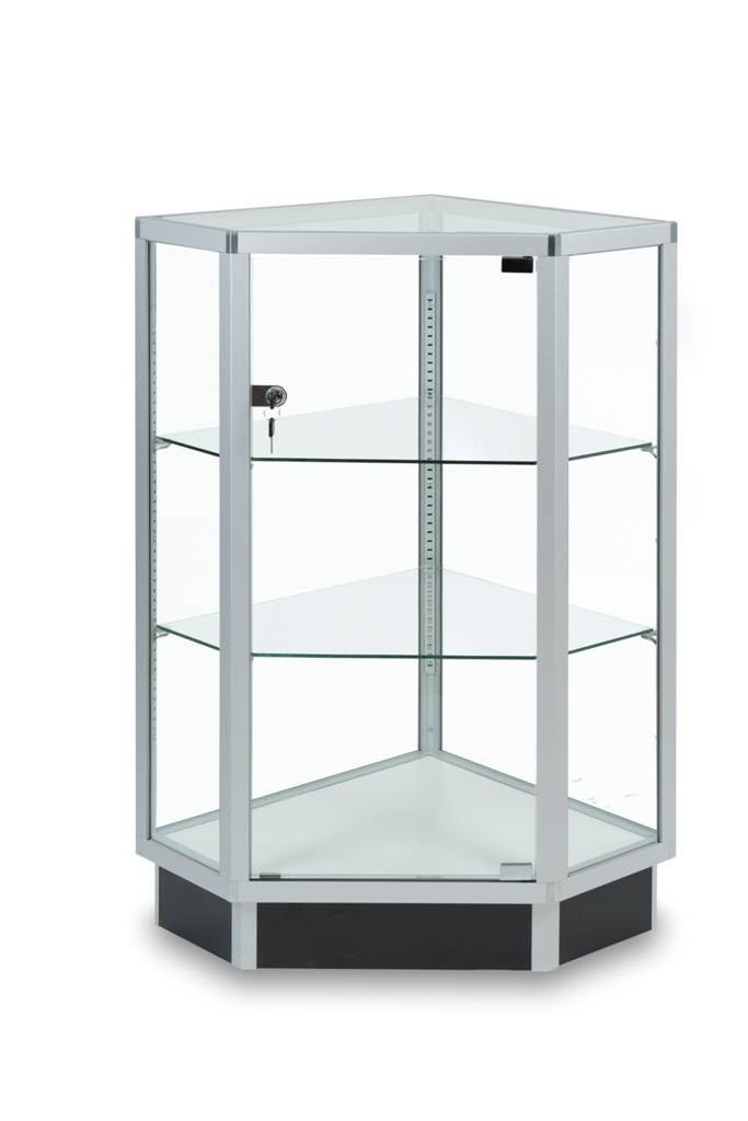 Comptoir vitré hexagonal pleine vision - Comptoirs Vitrés - Mobico Canada