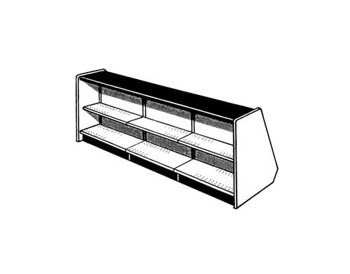 Comptoir modulaire 4’ à 14’, hauteur 37.5", base 14" - Comptoir de dépanneur - Mobico Canada