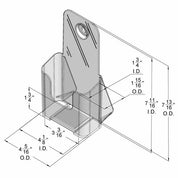 Support à brochure 4 - 3/8" x 3 - 1/4" x 7 - 3/4"H, mur et comptoir - Accessoires de présentation - Mobico Canada