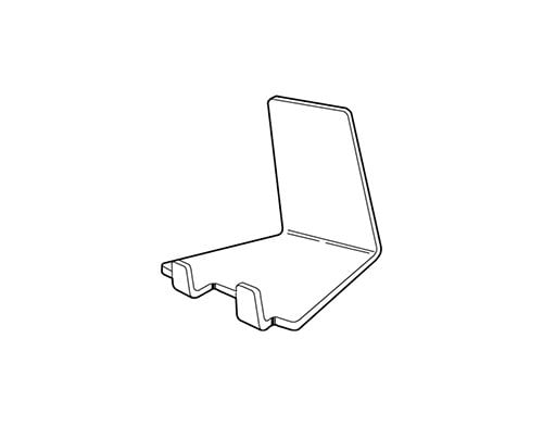Support universel 4” x 4” x 4.75” H, styrène - Accessoires de présentation - Mobico Canada