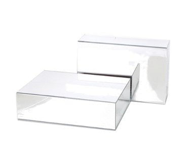 Présentoir Podium miroir en acrylique pour souliers 10"L x 8"P x 3"H - Présentoir et accessoire pour magasin de souliers - Mobico Canada