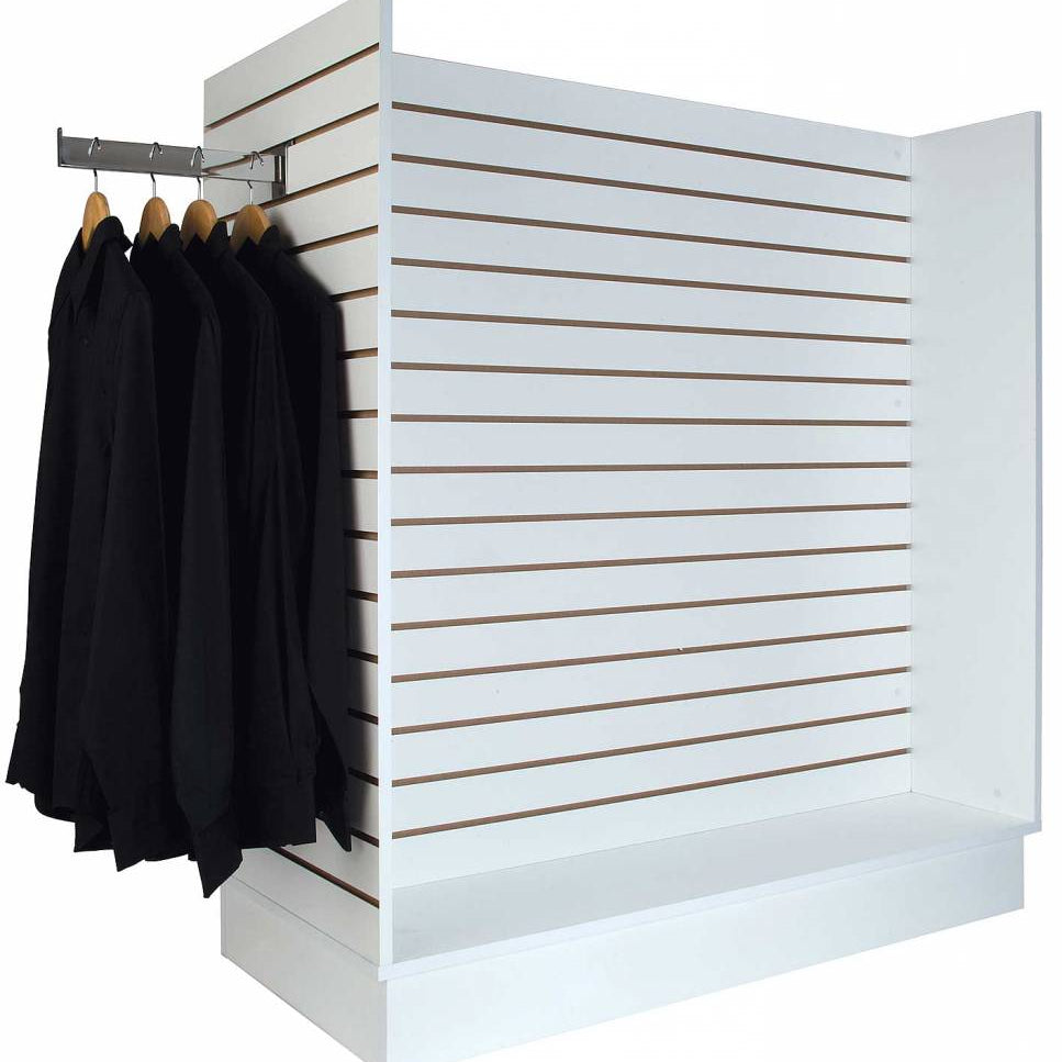 Présentoir de Gondole en H 48"x 24"x 54"H blanc, érable ou noir - Tour pivotante & îlot - Mobico Canada
