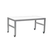Petite table de présentation 46"x24"x21"H, dessus de mélamine blanc - Pharmacie - Mobico Canada