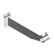 Support 12” pour pôle ronde de 1” & 1 - 1/16” pour slatwall - Accessoires pour panneaux rainuré - Mobico Canada
