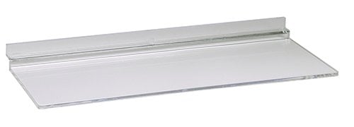 Tablette acrylique droite 10'' x 4'' pour panneau rainuré - Tablettes en acrylique - Mobico Canada