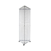 Base triangulaire sur roues pour 3 grilles ou slatgrilles 24"L - Base, connecteur & support mural - Mobico Canada
