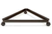 Base triangulaire sur roues pour 3 grilles ou slatgrilles 24"L - Base, connecteur & support mural - Mobico Canada