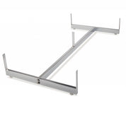 Base 24" x 48" en H pour 4 grilles ou slatgrilles de 24”L - Base, connecteur & support mural - Mobico Canada