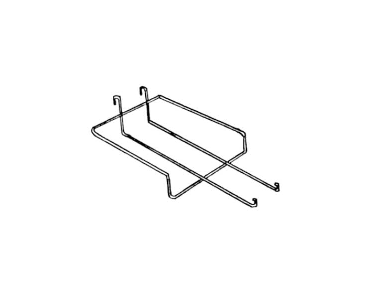 Tablette broche pour 6 casquettes 8.5" x 14"pour grille - Accessoires pour grille - Mobico Canada
