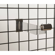 Support 12” pour pôle ronde 1" à 1 - 1/16" diamètre pour grille, chrome - Accessoires pour grille - Mobico Canada