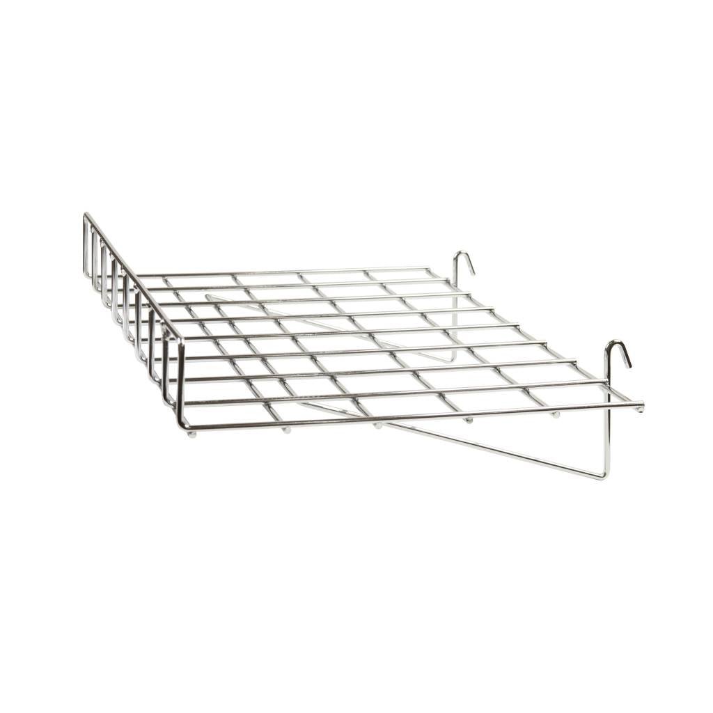Tablette broche droite 24" x 15" avec rebord de 3" pour grille - Tablette - Mobico Canada