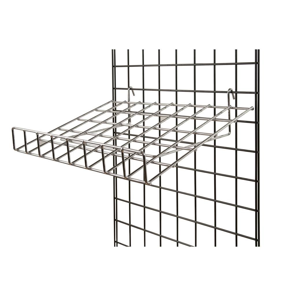 Tablette broche inclinée 24" x 15" rebord 3" pour grille - Tablette - Mobico Canada