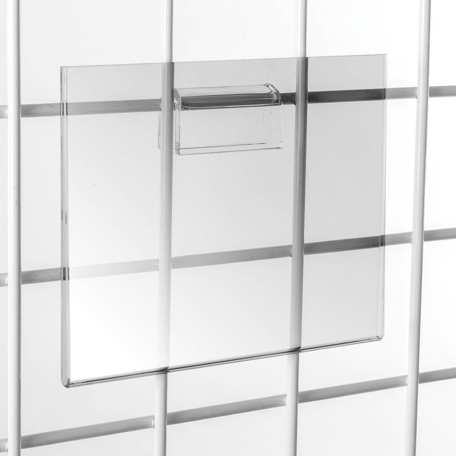 Porte affiche 11" x 7"H pour grille - Accessoires pour grille - Mobico Canada