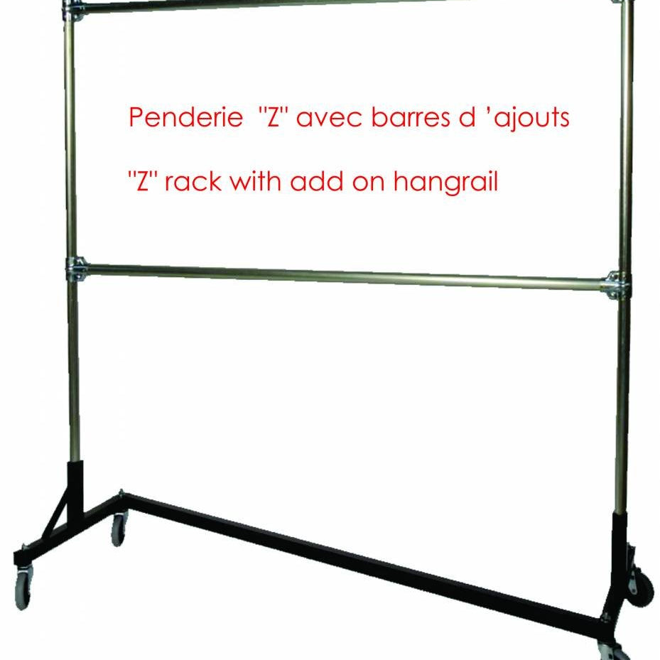 Barre d'ajout pour porte vêtement "Z" (2907) - Porte vêtement - Mobico Canada