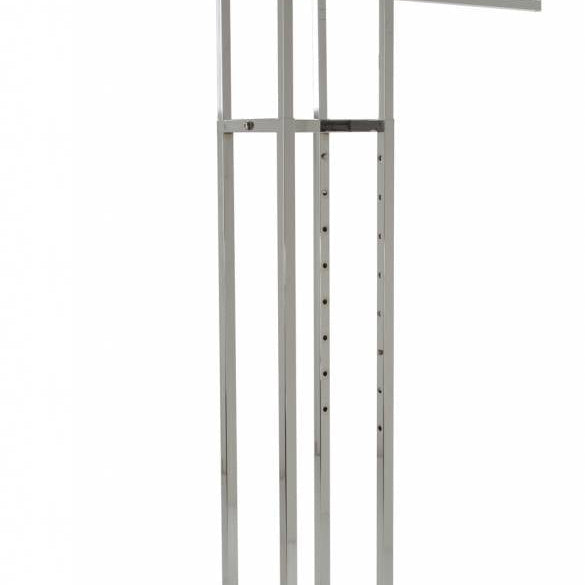 Porte vêtement 4 bras droits tube carré - Présentoirs pour vos événements - Mobico Canada