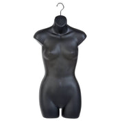 Torse femme 30 ½’’H à suspendre, plastique moulé, dos creux - Présentoirs pour vos événements - Mobico Canada