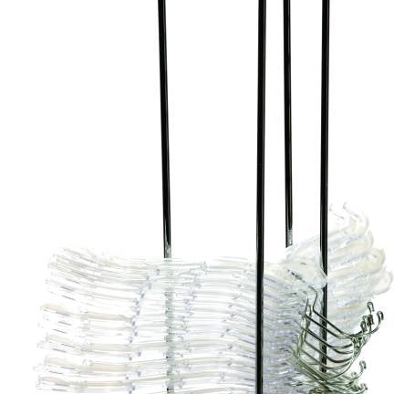 Support pour 100 cintres, chrome - Accessoires pour cintre - Mobico Canada