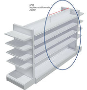 Îlot double, section additionnelle - Étagère commerciale, gondole, murale et Îlot de magasin - Mobico Canada