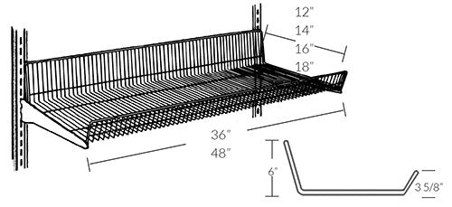 Panier en fil métallique - Accessoires pour ilot & section murale - Mobico Canada