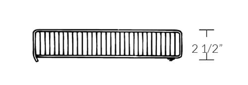 Diviseur 2.5"H pour tablette de métal - Accessoires pour ilot & section murale - Mobico Canada