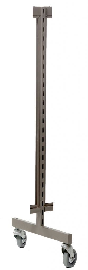 Poteau de centre pour gondole - Gondole HD encoches 1" - 2"cc - Mobico Canada