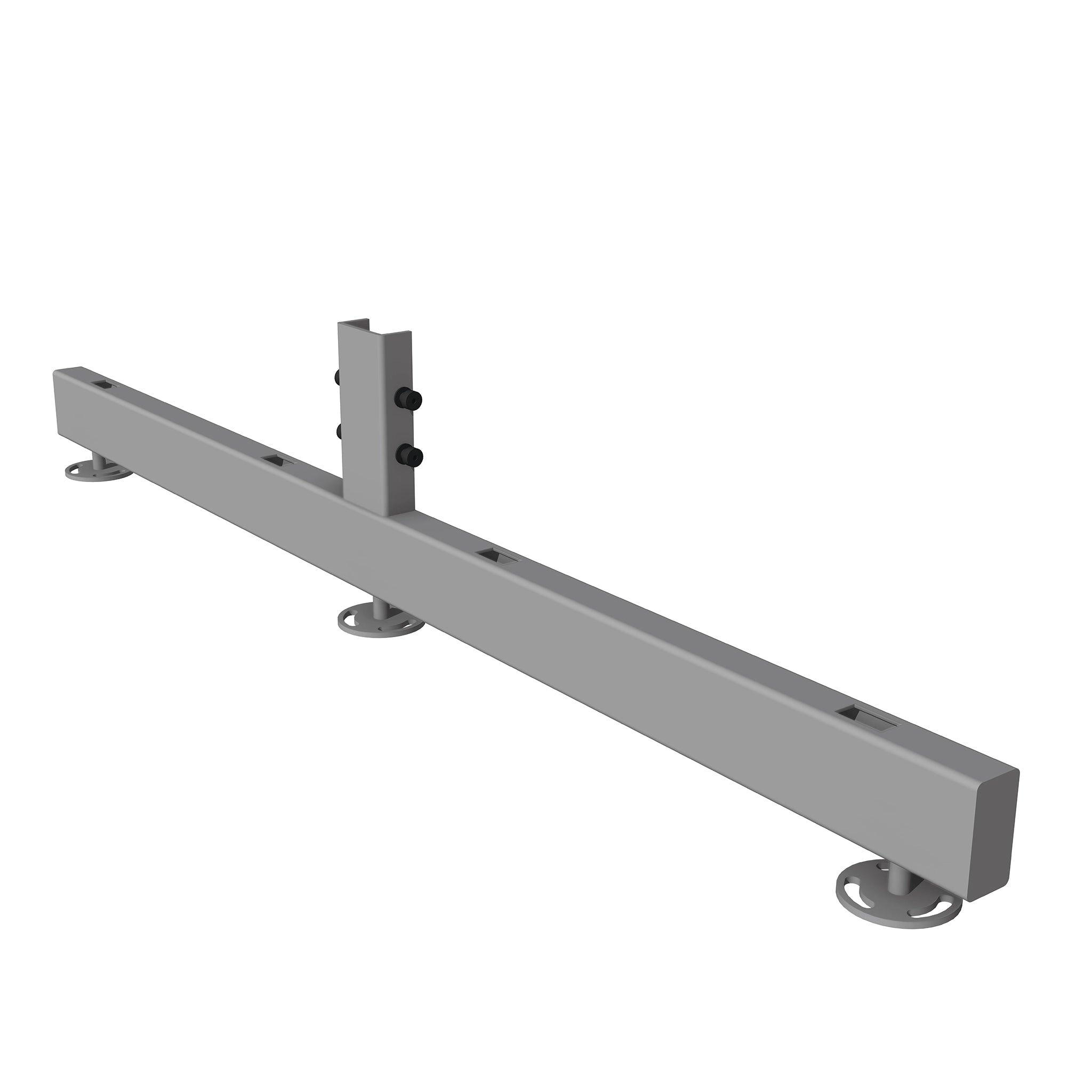 Pied en T avec niveleurs pour îlot - Système HD Robuste - Mobico inc.