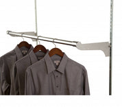 Support 12” pour pôle ronde 1 - 1/4" & 1 - 5/16" - Système régulier, encoches 1/2" - 1"cc - Mobico Canada