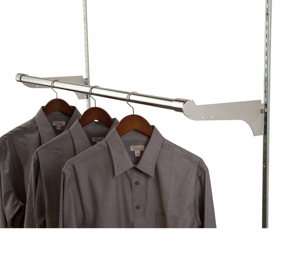 Support 12” pour pôle ronde 1 - 1/4" & 1 - 5/16" - Système régulier, encoches 1/2" - 1"cc - Mobico Canada