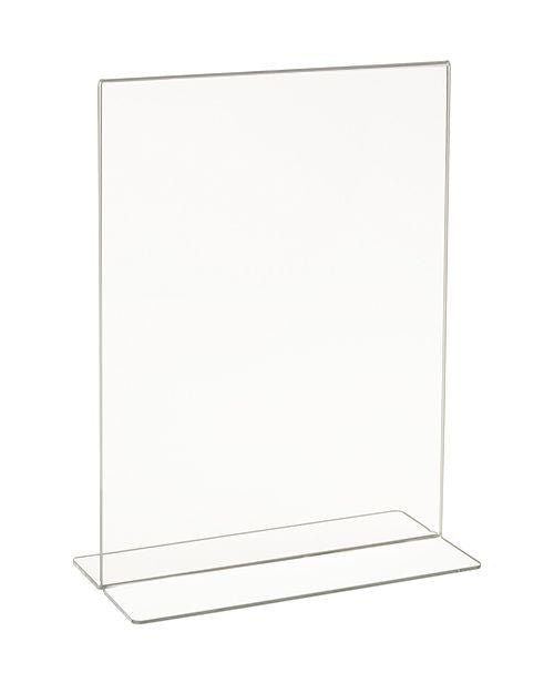 Porte - affiche en T 5.5” x 7” H vertical, acrylique - Porte - affiche de comptoir - Mobico Canada