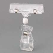 Porte - affiche acrylique avec pince à ressort clair, 4"H - Porte - prix & solution d'accrochage - Mobico Canada