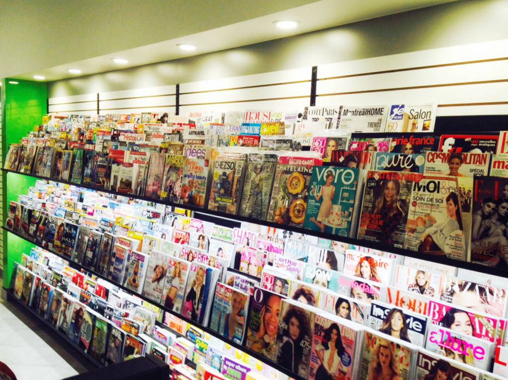 Présentoir à revues - Accessoires pour ilot & section murale - Mobico Canada