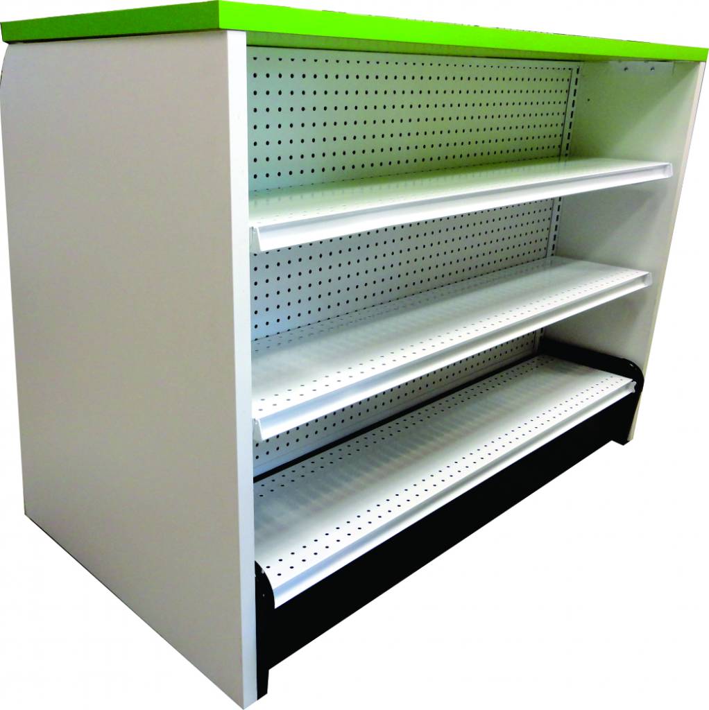 Comptoir modulaire 4’ à 14’, hauteur 37.5", base 14" - Comptoir de dépanneur - Mobico Canada