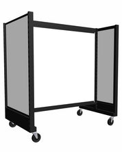 Présentoir de gondole de 48'' en H | Argent | Mélamine blanche. - Gondole HD encoches 1" - 2"cc - Mobico Canada