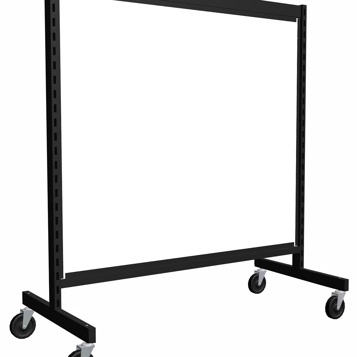 Présentoir de gondole argent de 48'' avec mélamine blanche. - Boutique de golf - Mobico Canada