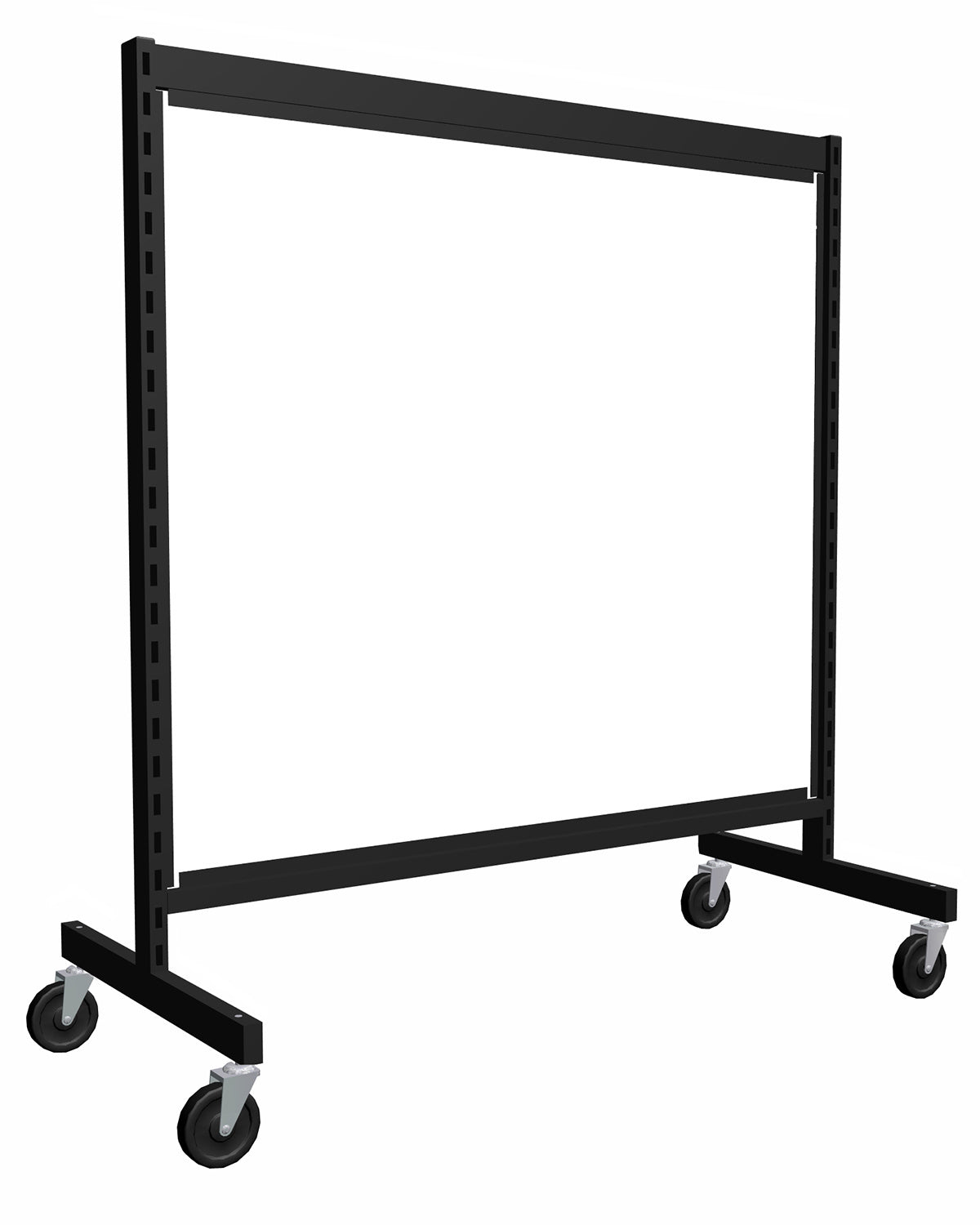 Présentoir de gondole argent de 48'' avec mélamine blanche. - Boutique de golf - Mobico Canada