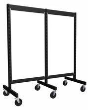 Présentoir de gondole argent de 48'' ( 2 sections de 24'' ) avec mélamine blanche. - Boutique de golf - Mobico Canada