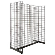 Base 24" x 48" en H pour 4 grilles ou slatgrilles de 24”L - Base, connecteur & support mural - Mobico Canada