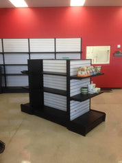 Îlot double, section additionnelle - Étagère commerciale, gondole, murale et Îlot de magasin - Mobico Canada