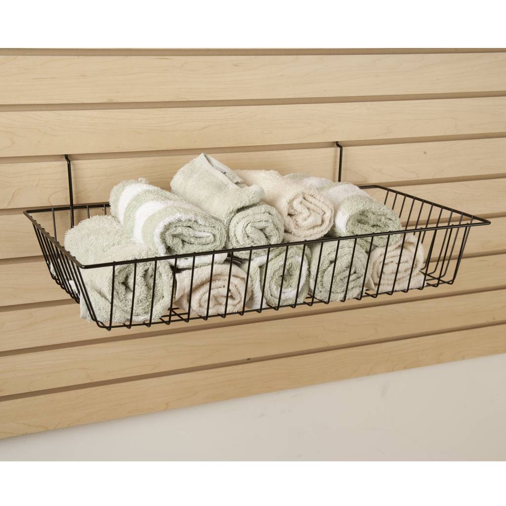 Panier 24''x12''x4'' slatwall/pegboard/grille - Accessoires pour panneau perforé - Mobico Canada