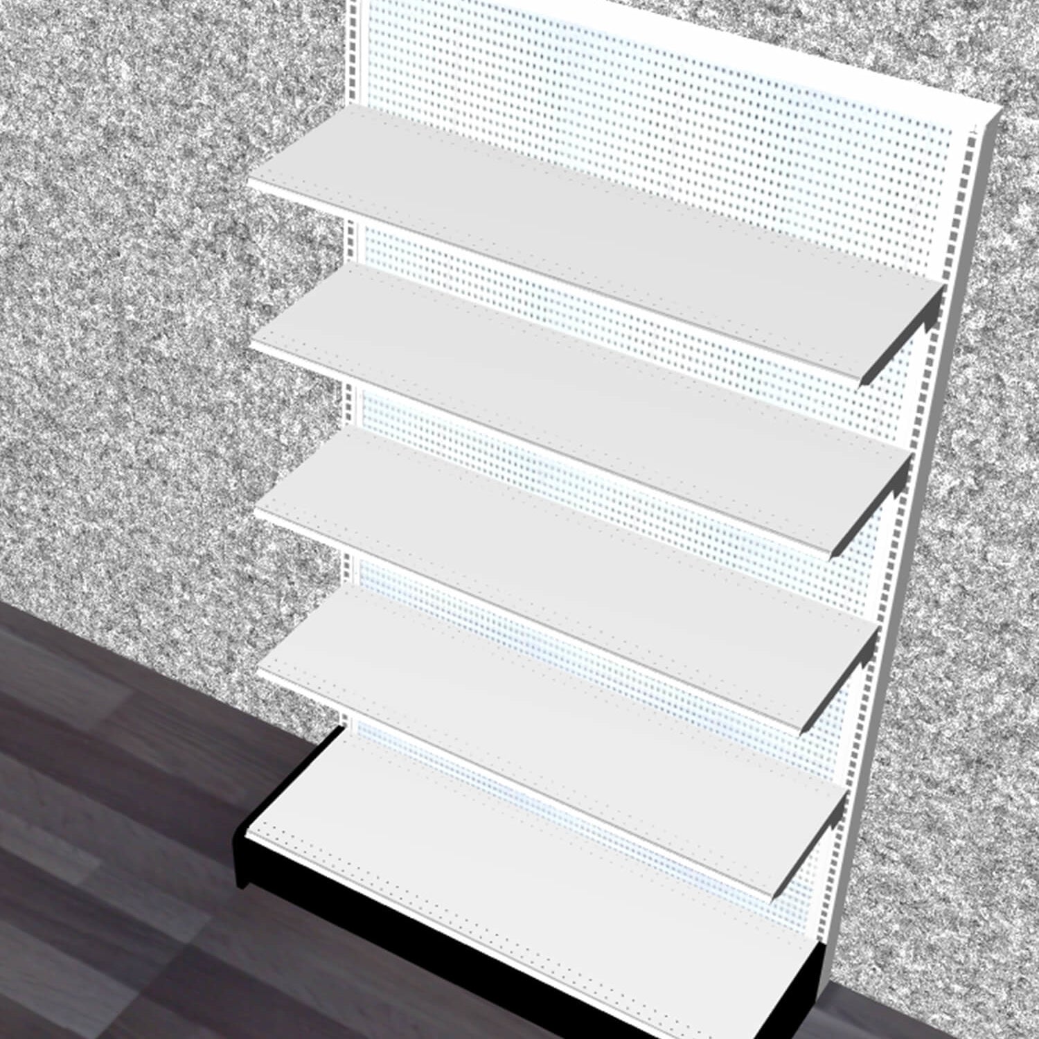 Étagère murale | système de rayonnage, section 84H" x 48"L x 16" Base - Section murale auto - portante - Mobico Canada