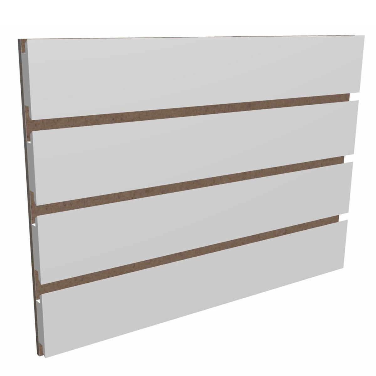 Panneaux rainuré 96"x 48''H rainuré sur le 96", blanc - Boutique de golf - Mobico Canada