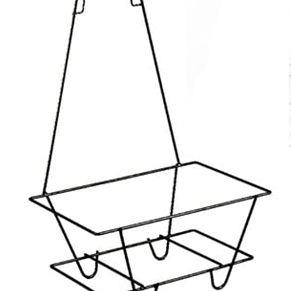 Support 17.5"x 12"x 25.5"H pour 12 paniers avec pince pour affiche, noir - Mobico Canada
