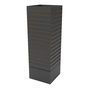 Tour pivotante en slatwall 16''x 16''x 60''H blanc, érable ou noire - Pharmacie - Mobico Canada