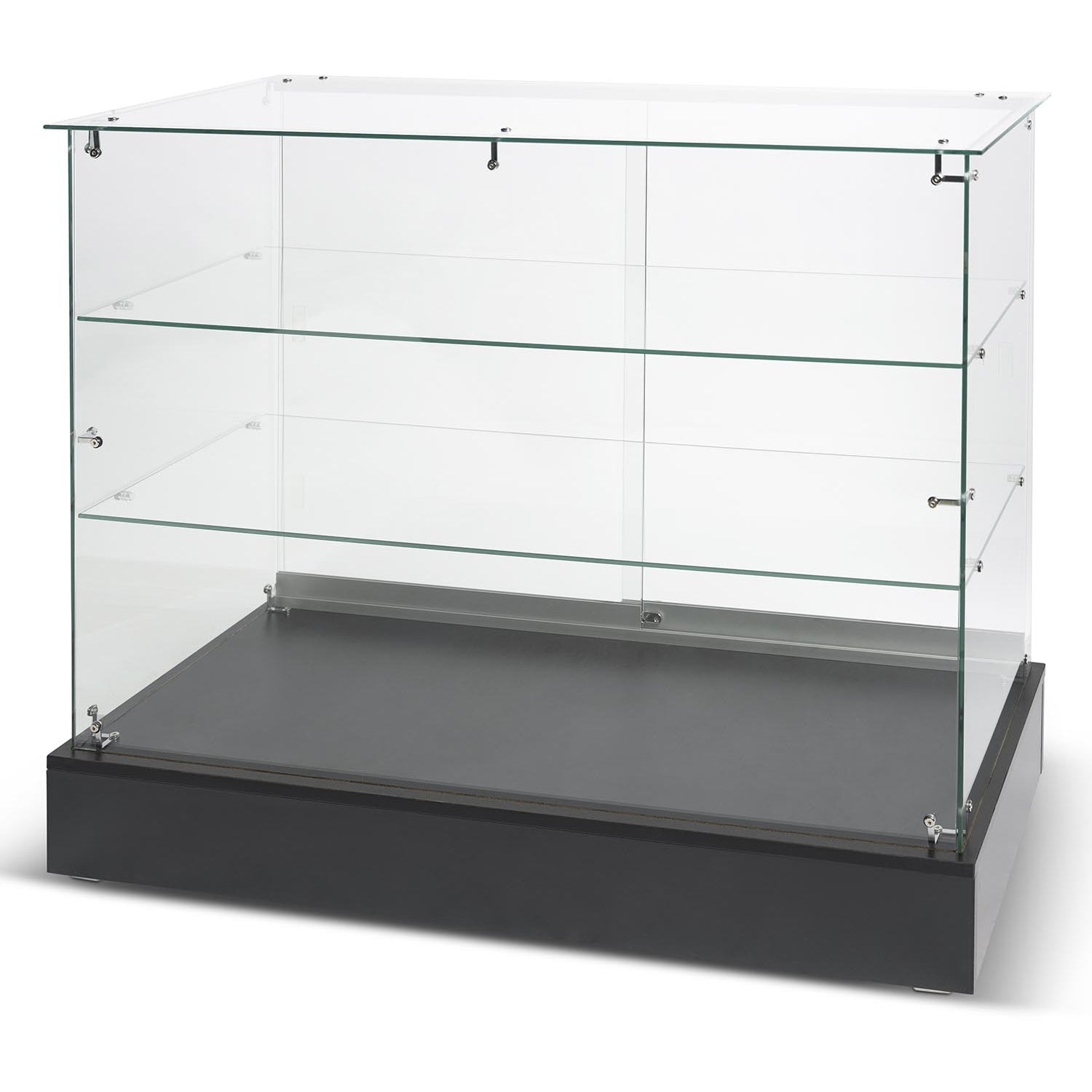 Comptoir vitré verre sur verre économique - 48"x20"x38"H - Comptoirs Vitrés - Mobico Canada