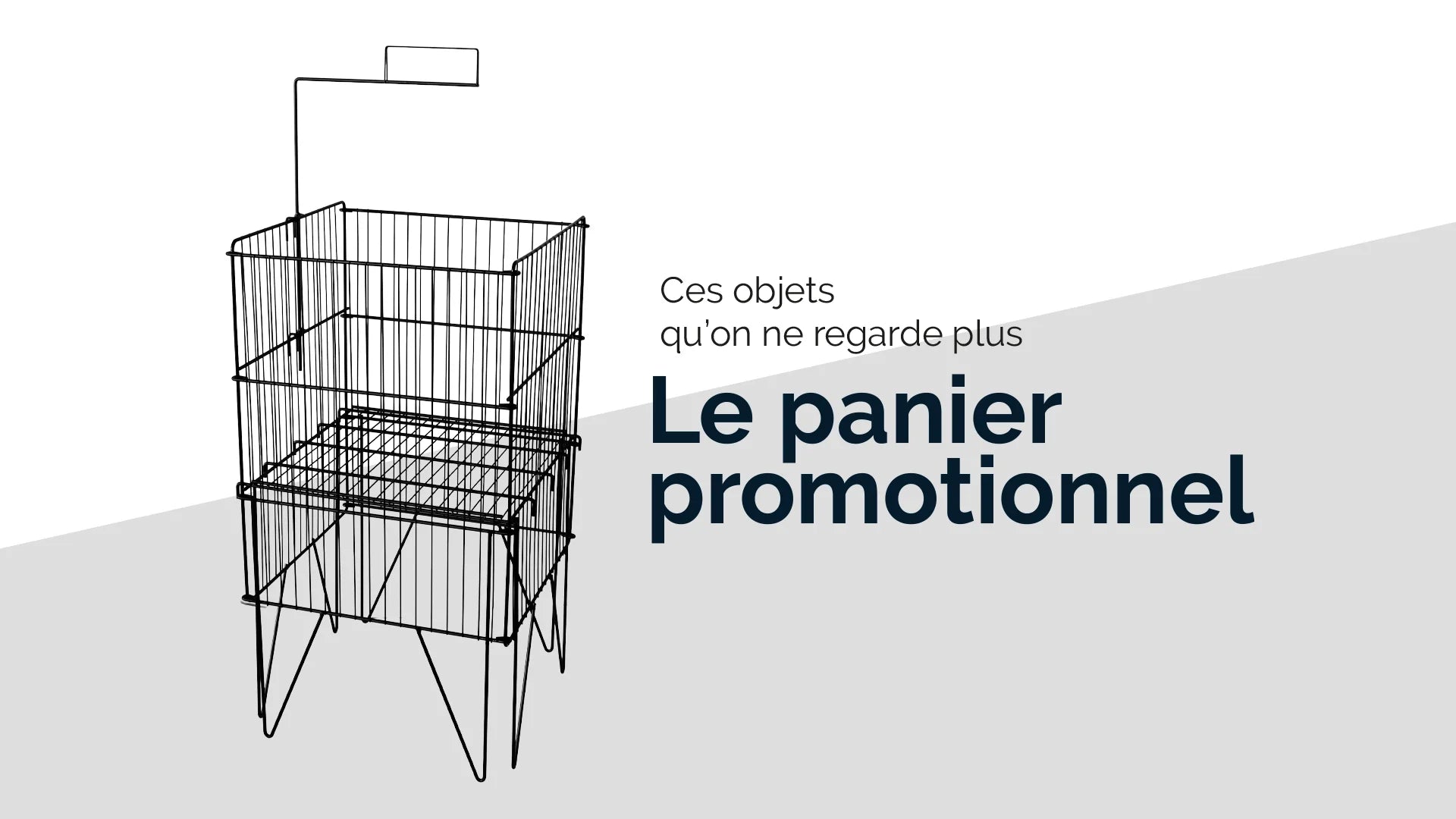 Le panier promotionnel pliant, un classique du commerce de détail