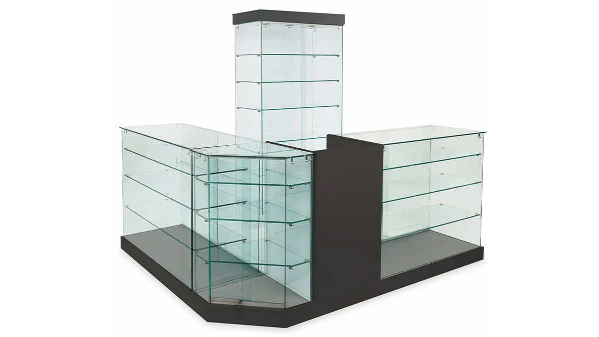 Présentoirs vitrés en verre trempé - Mobico inc.
