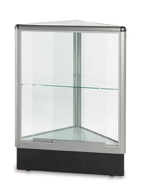 Comptoir vitré en coin aluminium - Comptoirs Vitrés - Mobico Canada