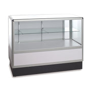 Comptoir vitré 2/3 vision avec structure en aluminium - Comptoirs Vitrés - Mobico inc.